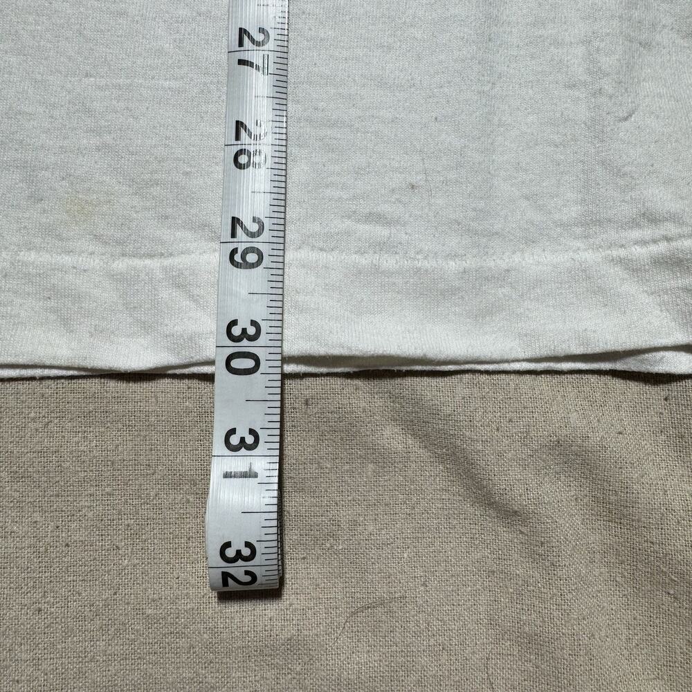 Vintage 90s Buffalo Cowboy Sunset T-Shirt Western Single Stitch White XL USA - Picture 6 of 9